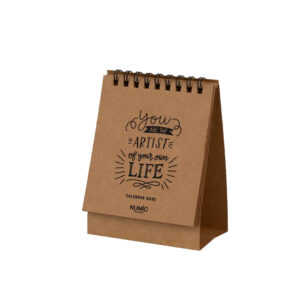 Numic Mini Desk calendar-2025 – Brown