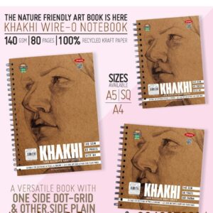Anupam Khakhi 100% Recycled Kraft Sheets, 140 GSM – A5