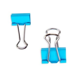 Fizz Binder Clips – Blue