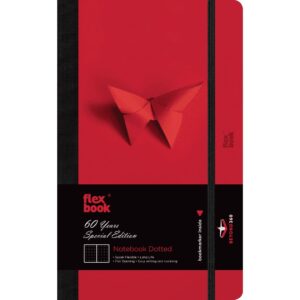 Flex Book 60 Years Edition Black Notebook – Dotted Notebook
