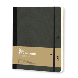 Flexbook Adventure Series Off Black- Dotted- Large – A6