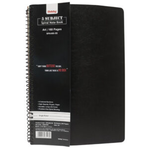 Oddy Spiral 5 Color Sheets Notebook A5