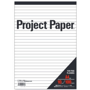Okina Project Paper 10mm Horizontal Ruled – A4