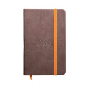 Rhodiarama Hardcover A6 Plain Notebook – A6 / Chocolate