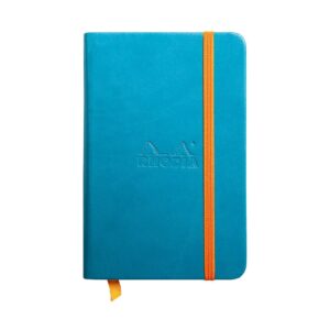 Rhodiarama Hardcover A6 Plain Notebook – A6 / Turquoise