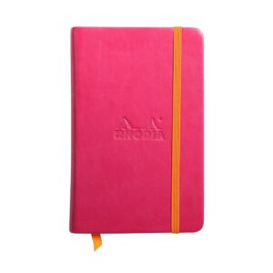 Rhodiarama Hardcover A6 Plain Notebook – A6 / Raspberry