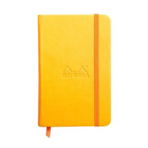 Rhodiarama Hardcover A6 Plain Notebook – A6 / Daffodil Yellow