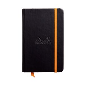 Rhodiarama Hardcover Lined A6 Notebook – A6 / Black