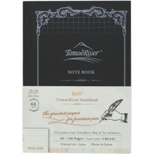 Sakae Technical Paper Tomoe River FP Cream A6 Softcover Notebook 160 Pages – Squared