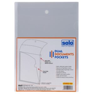 Solo Dual Documents Pockets - A4 (Pack Of 4) – A4