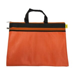 Trio Dutone Zip Handle Bag – Orange